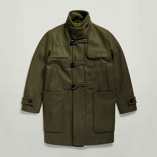 Premium E Mega Wool Duffle Coat | グレー | G-Star RAW® JP